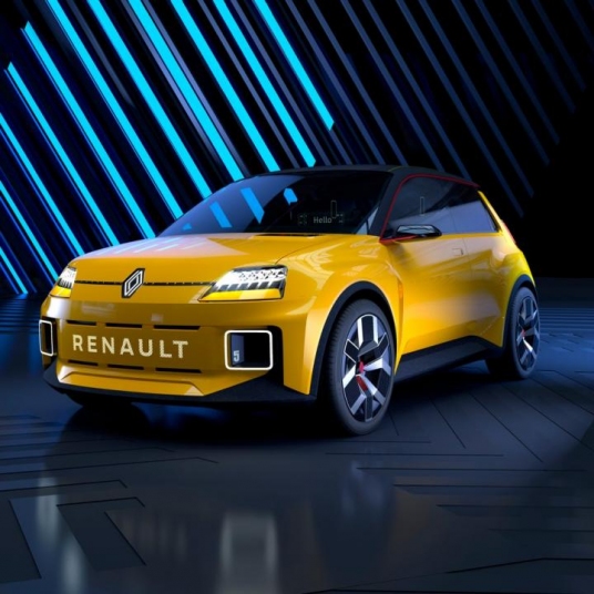 Renault засветили новый логотип на презентации электромобиля. 