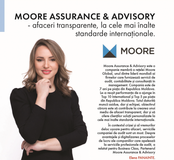 Moore Assurance & Advisory - afaceri transparente, la cele mai înalte standarde internaționale 