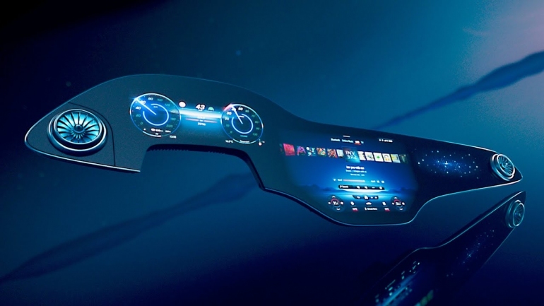 (VIDEO) Mercedes-Benz pregăteşte un display revoluţionarul. Ecranul Hyperscreen va avea 142 cm