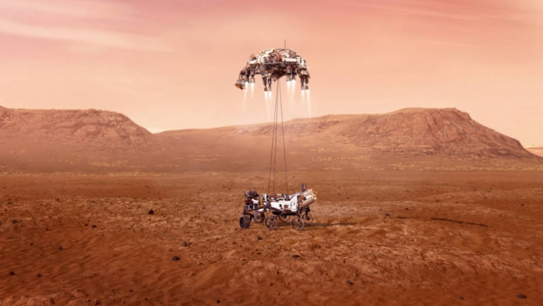 Moment istoric. Roverul Perseverance, lansat de NASA, a atins suprafața planetei Marte
