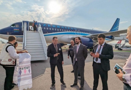 Сегодня был выполнен первый прямой рейс между Баку и Кишиневом, осуществляемый государственной авиакомпанией Азербайджанские Авиалинии